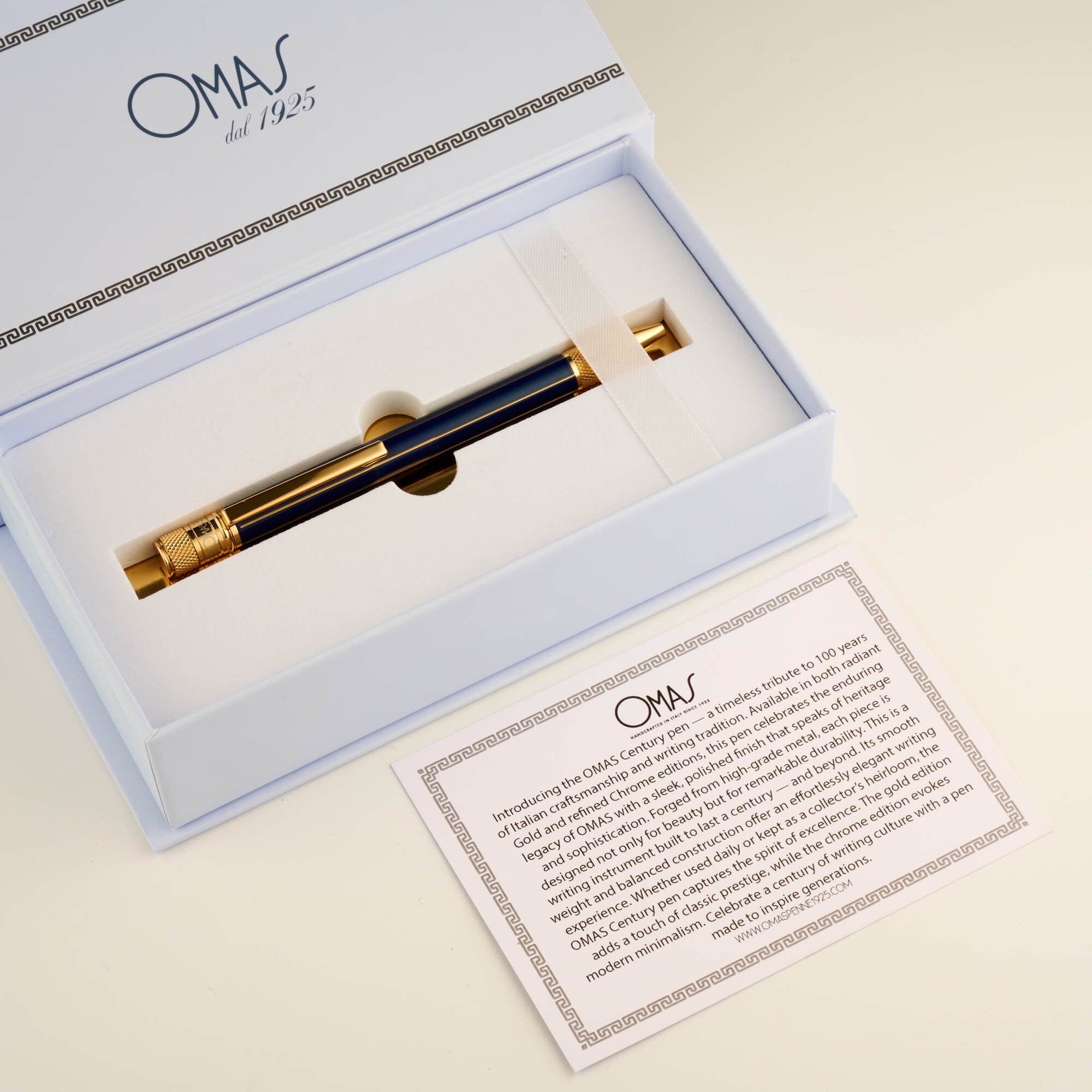Omas Portofino Yellow Gold Blue
