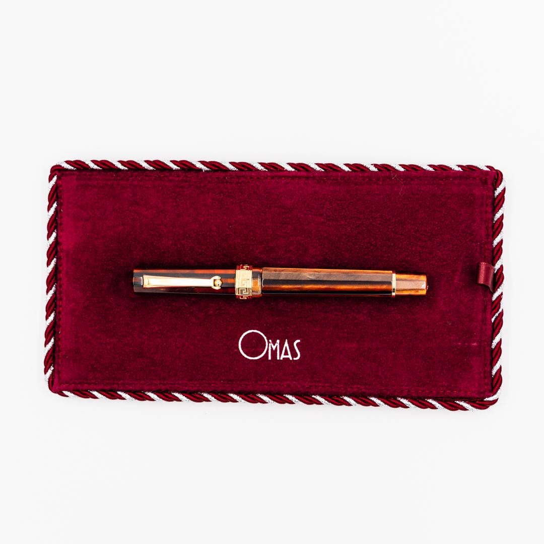 Paragon Arco Brown Fountain Pen (Yellow Gold)