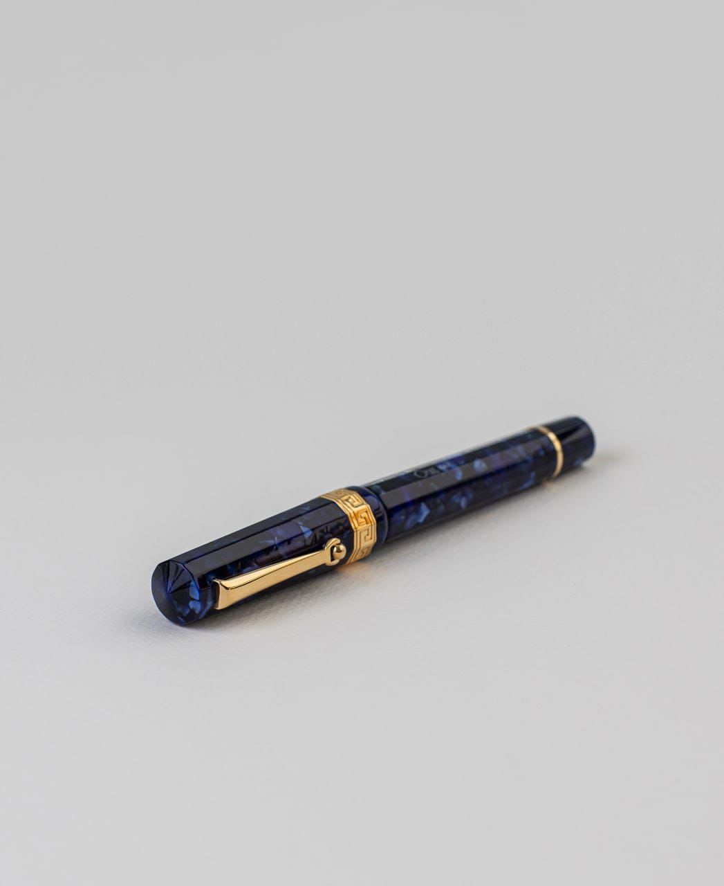 Paragon Arco Blue Fountain Pen (Yellow Gold)