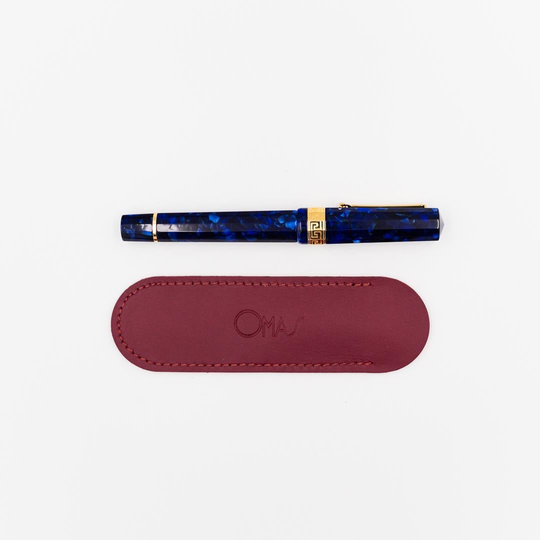 Paragon Arco Blue Fountain Pen (Yellow Gold)