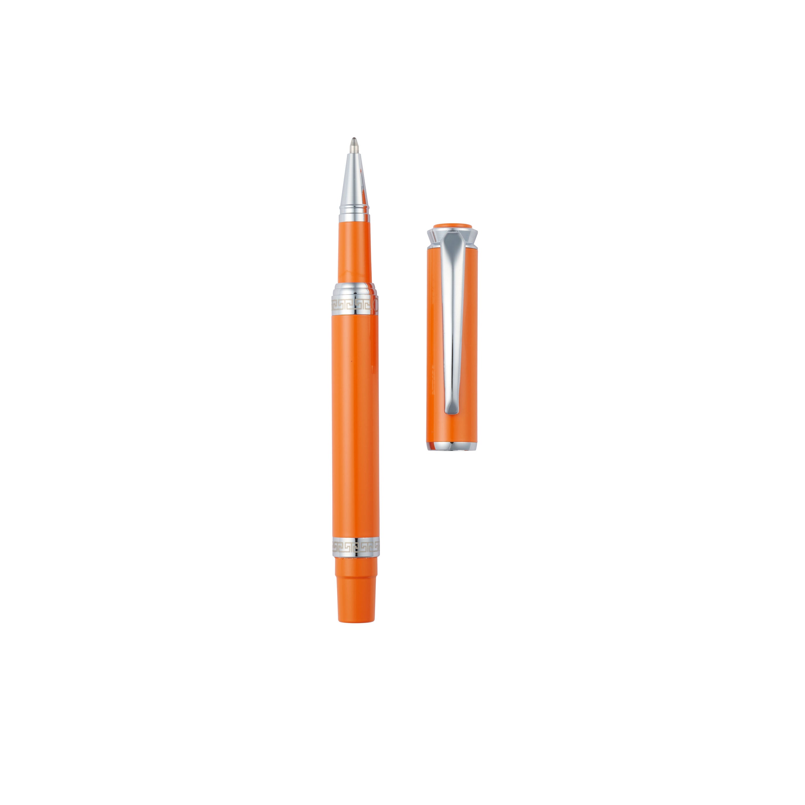 OMAS Century Roller Pen Cosmic Orange (White Gold)